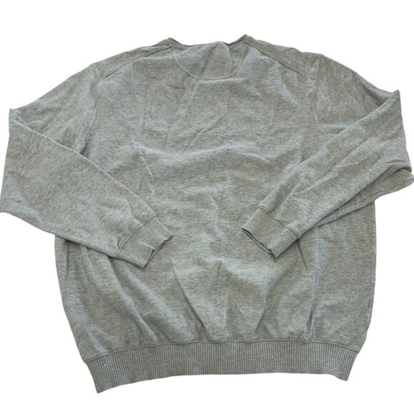 Tommy Bahama Sweater Mens X Large Grey V Neck Knit Pima Cotton - Picture 2 of 6